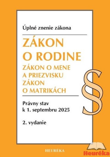 Zákon o rodine. Úzz, 2. vydanie 9/2025