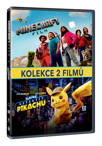 Minecraft film + Pokémon: Detektiv Pikachu kolekce 2 filmů 2DVD DVD