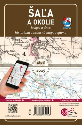 Porovnávacia mapa Šaľa a okolie – Kedysi a dnes