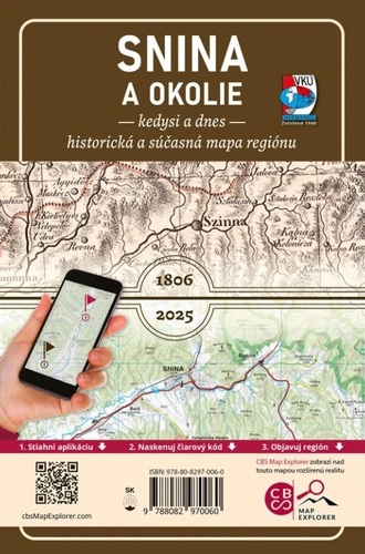 Porovnávacia mapa Snina a okolie – Kedysi a dnes