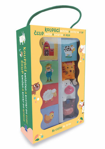 Čľup knižka a kocky do kúpeľa: Na farme