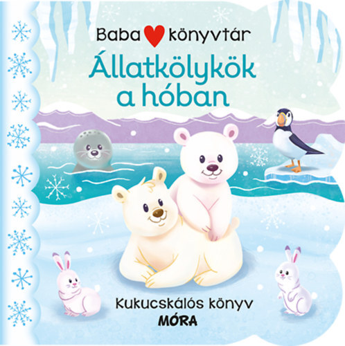 Babakönyvtár - Állatkölykök a hóban - Kukucskálós könyv