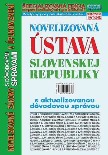 Novelizovaná Ústava Slovenskej republiky 16/2025