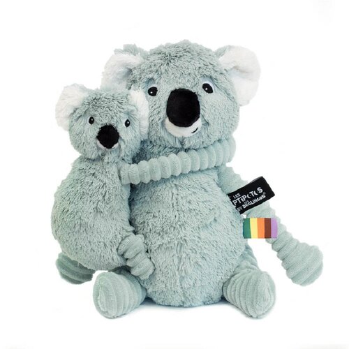PTIPOTOS Plyšová koala Trankilou mätová - mama s bábätkom