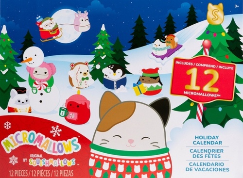 SQUISHMALLOWS Micromallows Adventný kalendár – 12 ks