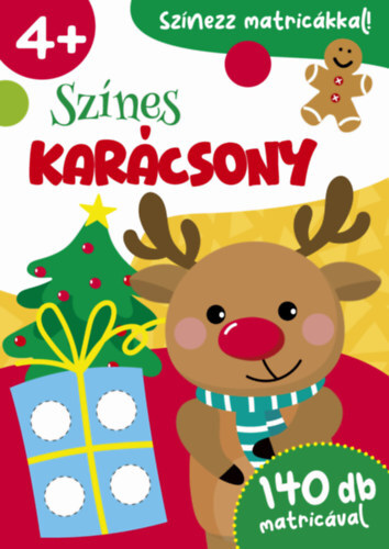 Színes karácsony - 140 db matricával