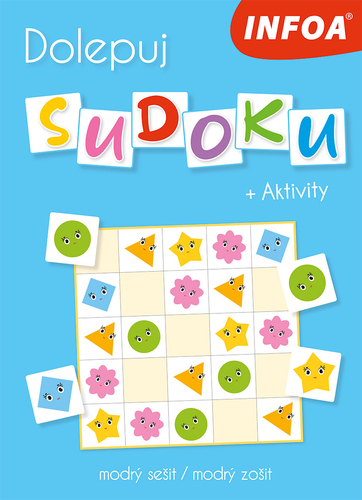 Dolepuj sudoku + Aktivity - modrý sešit / modrý zošit (CZ/SK vydanie)