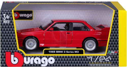 Bburago 1:24 Plus BMW 3 Series M3 1988 Red