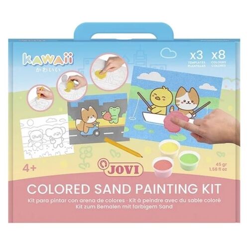 JOV Kawaii PLAY&FUN sada na malovanie pieskom 12ks