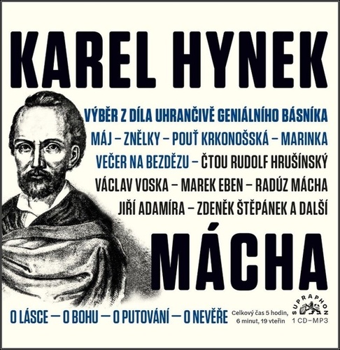 Karel Hynek Mácha - Výběr z díla - audiokniha CD