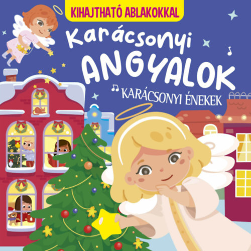 Karácsonyi angyalok - karácsonyi énekek - kihajtható ablakokkal