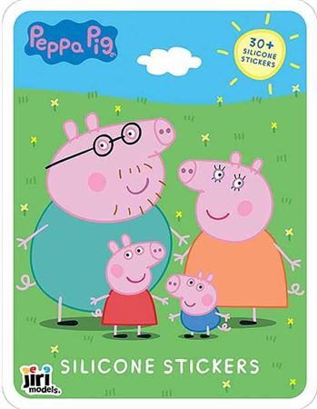 Hra so silikónovými samolepkami - Peppa