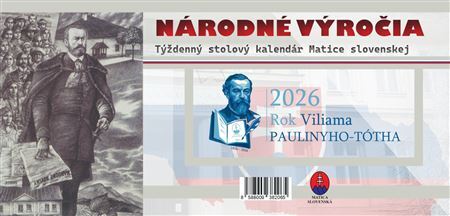 Národné výročia 2026 - týždenný stolový kalendár