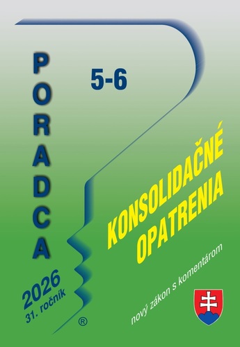 Poradca 5-6/2026 – Konsolidačné opatrenia – nový zákon s komentárom