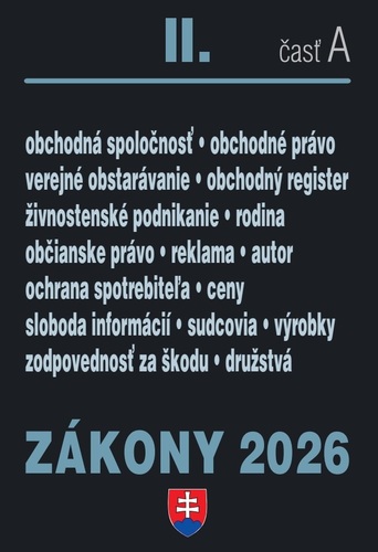 Zákony II.A / 2026 - Obchodné a občianske právo