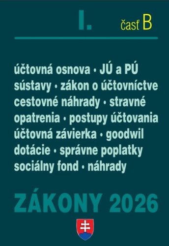 Zákony 2026 I/B - Účtovné zákony