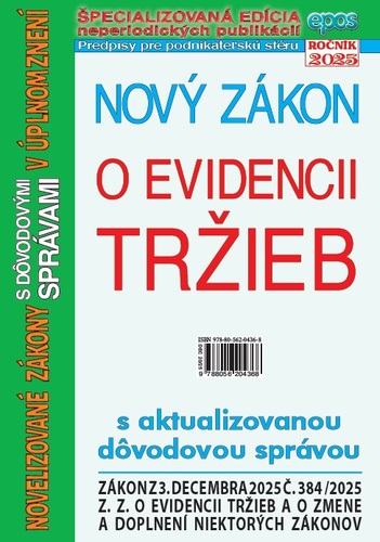 Nový zákon o evidencii tržieb 20/2025