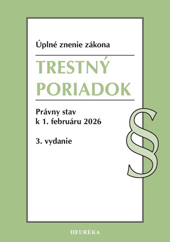Trestný poriadok 2/2026, 3. vydanie