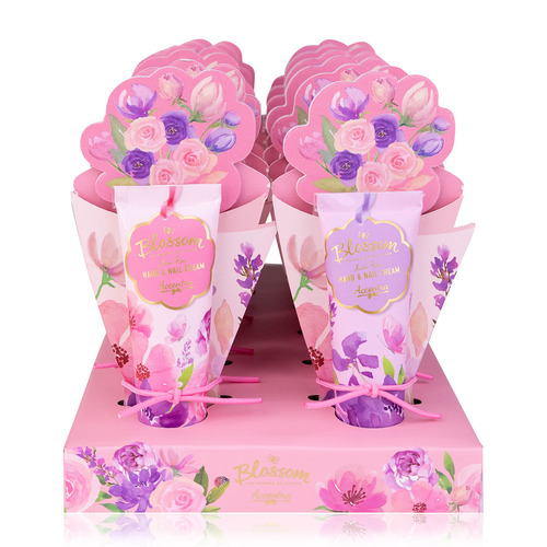 Set starostlivosti o ruky BLOSSOM s pilníkom v darčekovej krabičke, Krém na ruky a nechty 30ml, pilník na nechty, vôňa: ruža