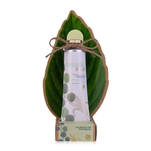Set starostlivosti o ruky BOTANIC SPA s pilníkom v darčekovej krabičke, Krém na ruky a nechty 30 ml, pilník na nechty, vôňa: eukalyptus, citrónová tráva