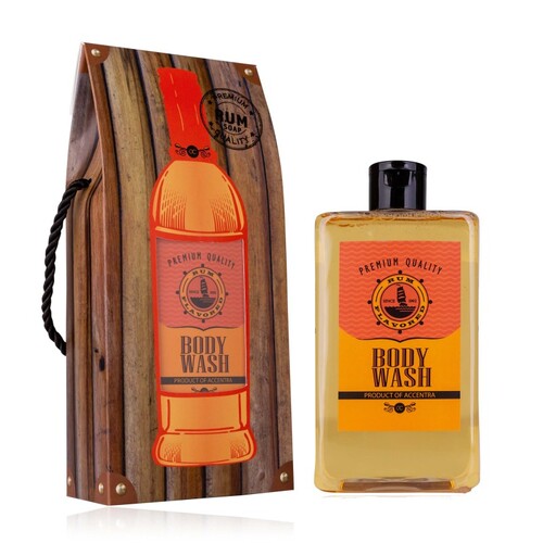 Sprchový gél 400ml Special blend flavor Men Classics v darčekovej krabičke v štýle rumu, vôňa: rum