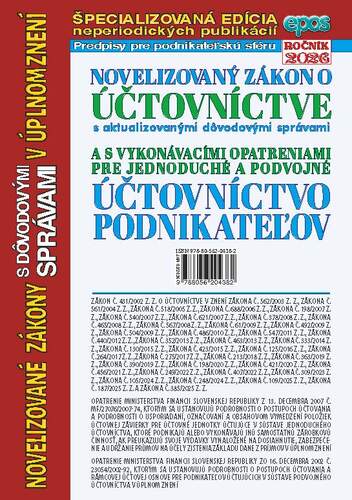 Novelizovaný zákon o účtovníctve + opatrenia 2/2026