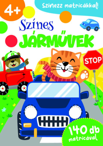 Színes járművek - 140 db matricával