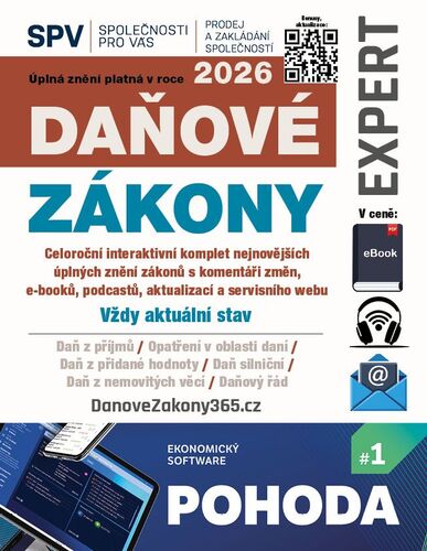 Daňové zákony 2026 Expert (právní stav 1. 1. 2026)