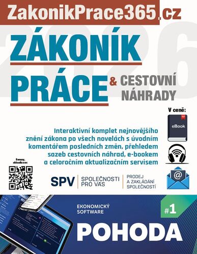Zákoník práce a Cestovní náhrady 2026 s komentářem změn
