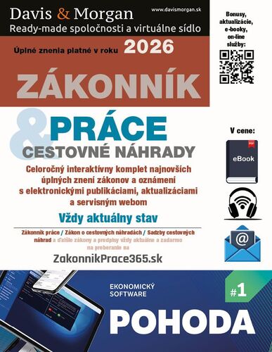 Zákonník práce a Cestovné náhrady 2026