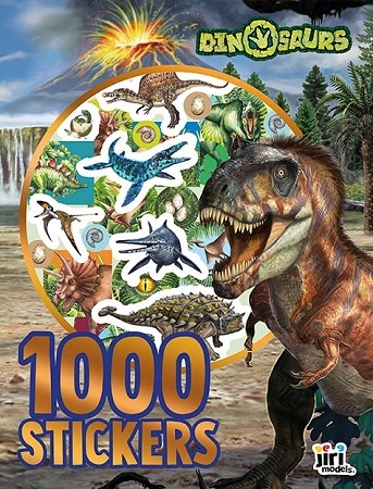 1 000 samolepiek v zošite Dinosaury