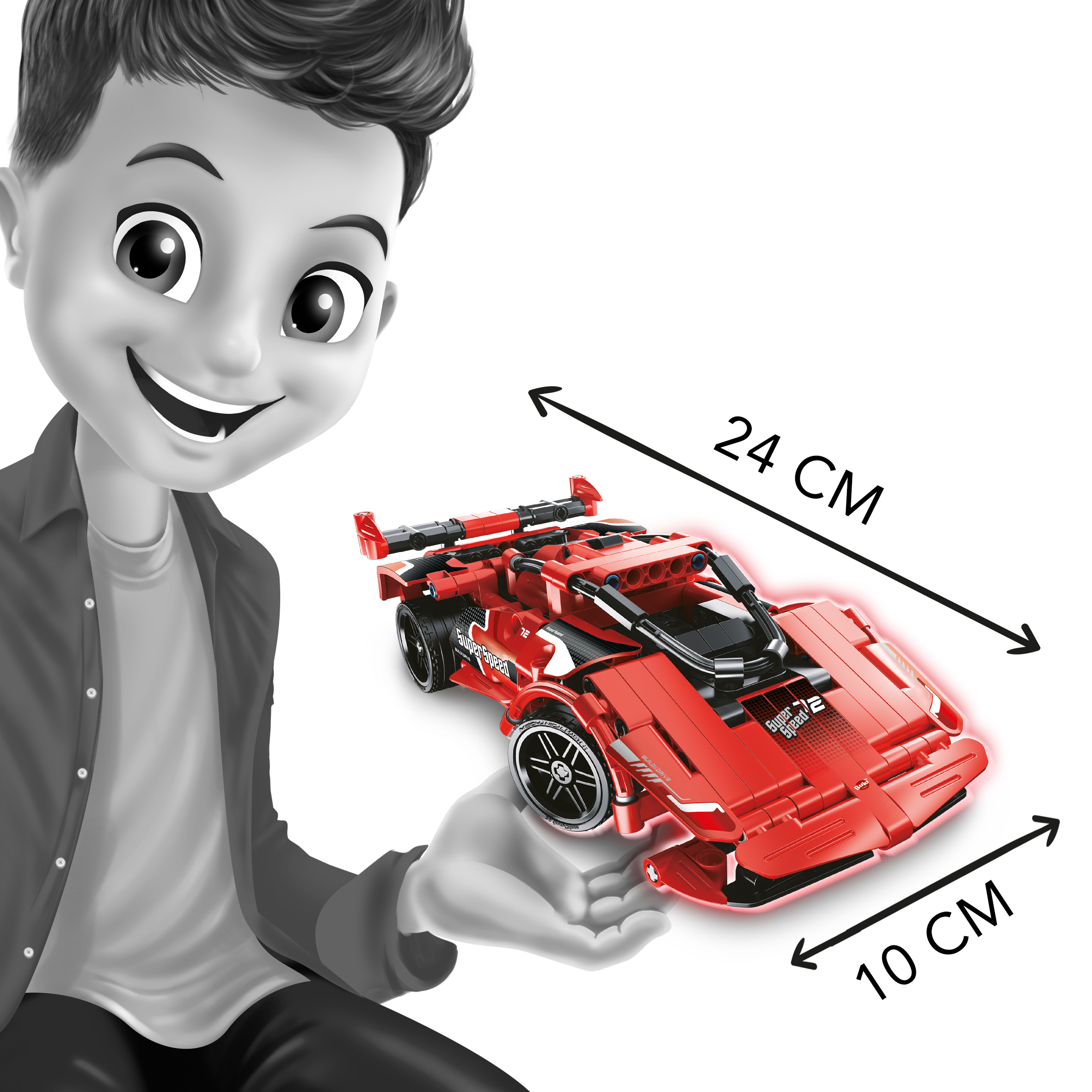 Zostroj si auto na ovládanie Športové vozidlá 2v1
