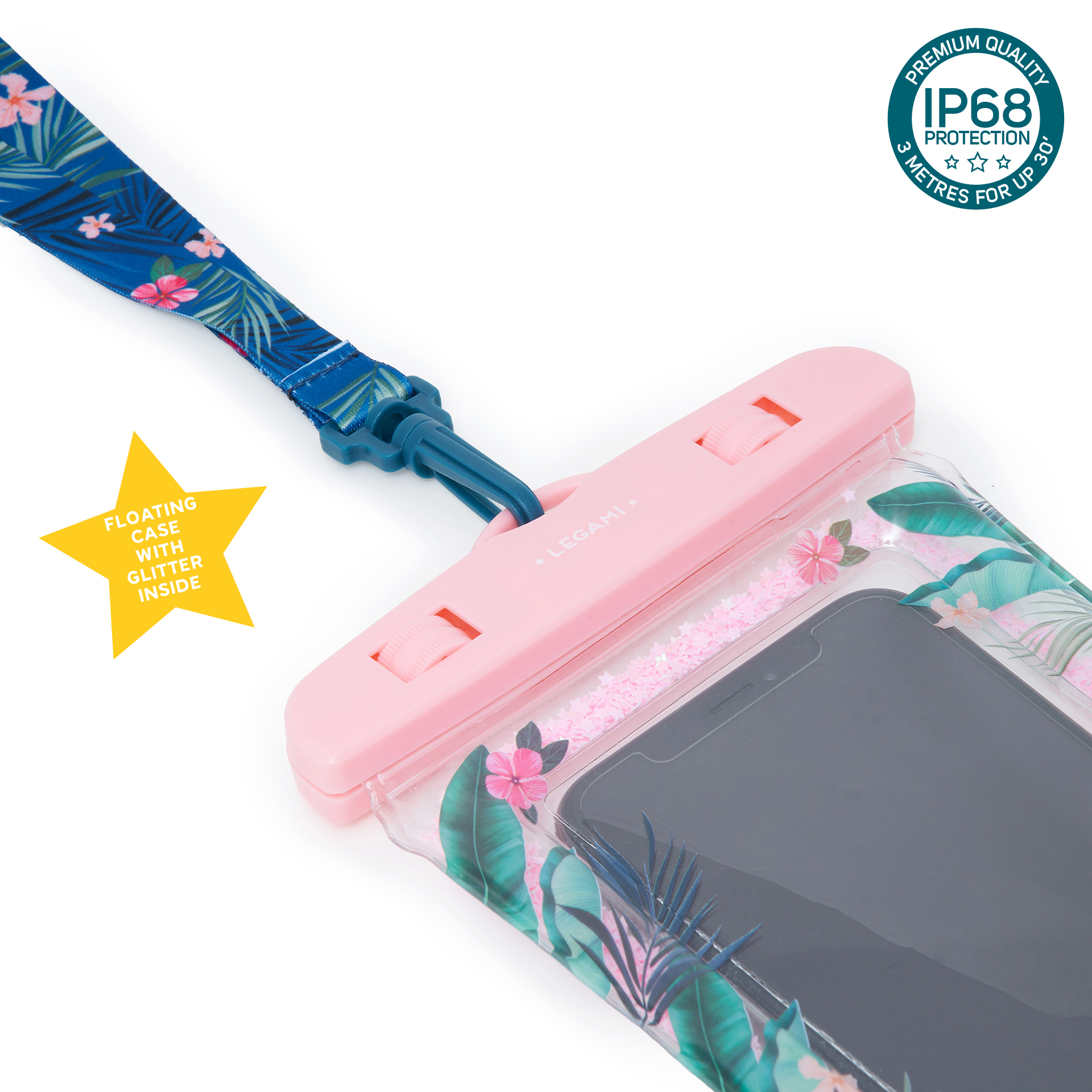 Legami Vodeodolné puzdro na telefón Flamingo