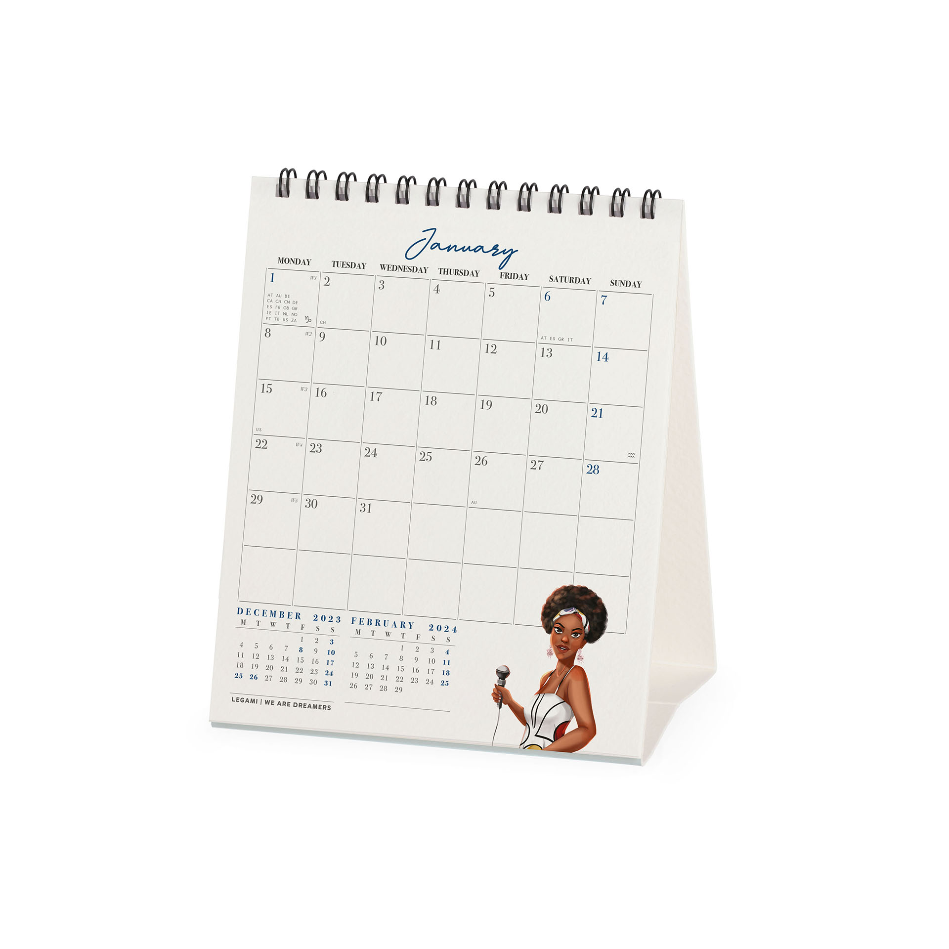 Legami Stolový kalendár Inšpirujúce ženy 2024