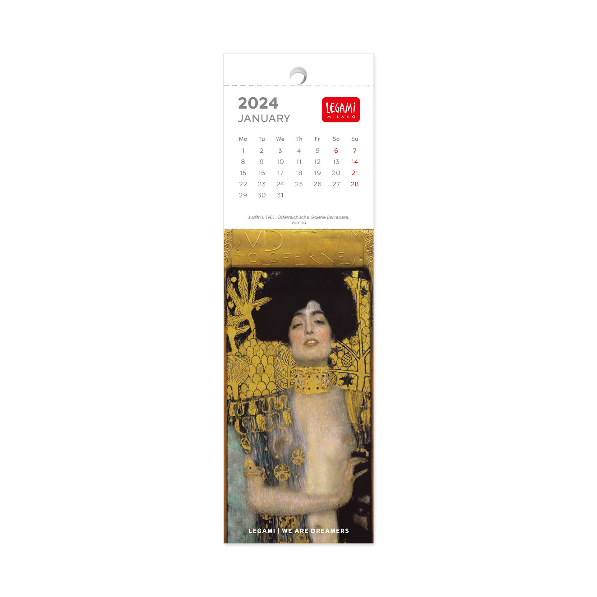 Legami Záložkový kalendár Gustav Klimt 2024