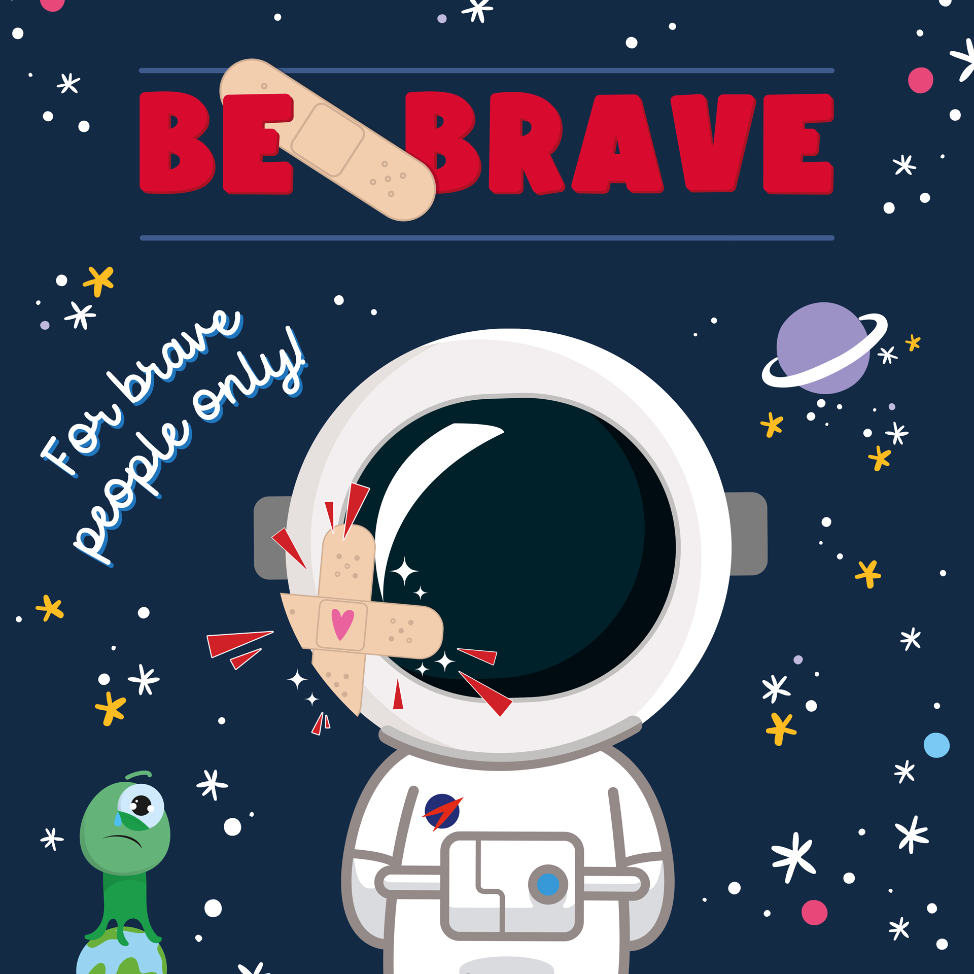 Legami Sada detských náplastí Space 30 ks