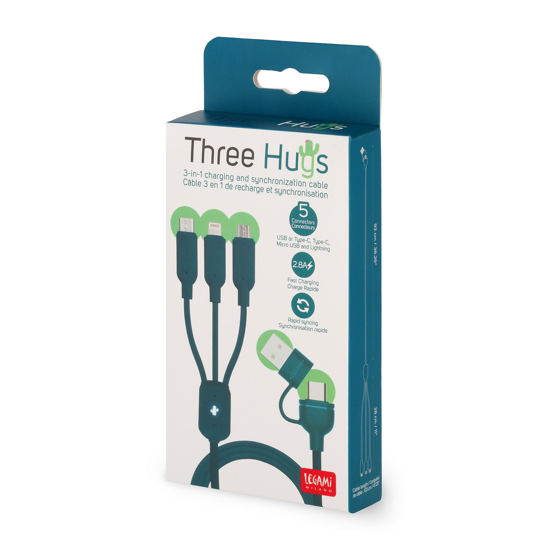 Legami Sada nabíjacích káblov Three Hugs Multi Cable
