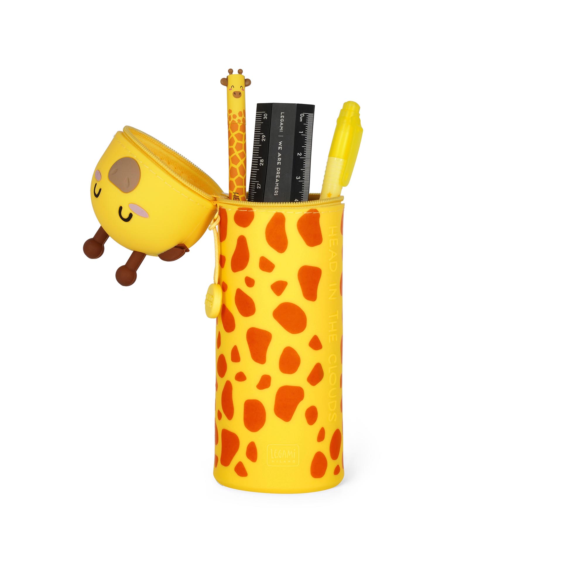 Legami Mäkké silikónové púzdro 2v1 Kawaii Giraffe