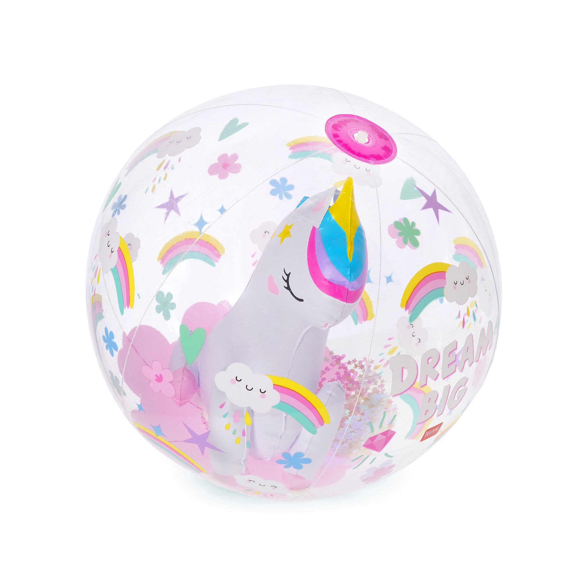 Legami Nafukovacia plážová lopta Unicorn
