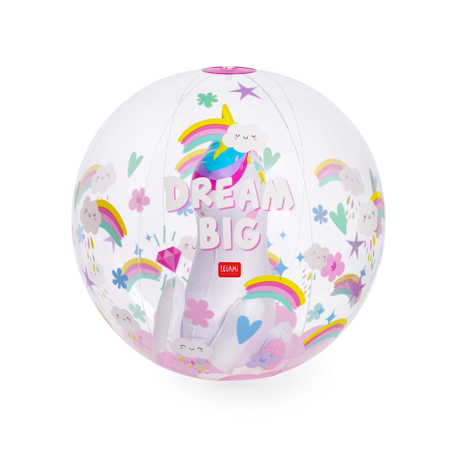 Legami Nafukovacia plážová lopta Unicorn