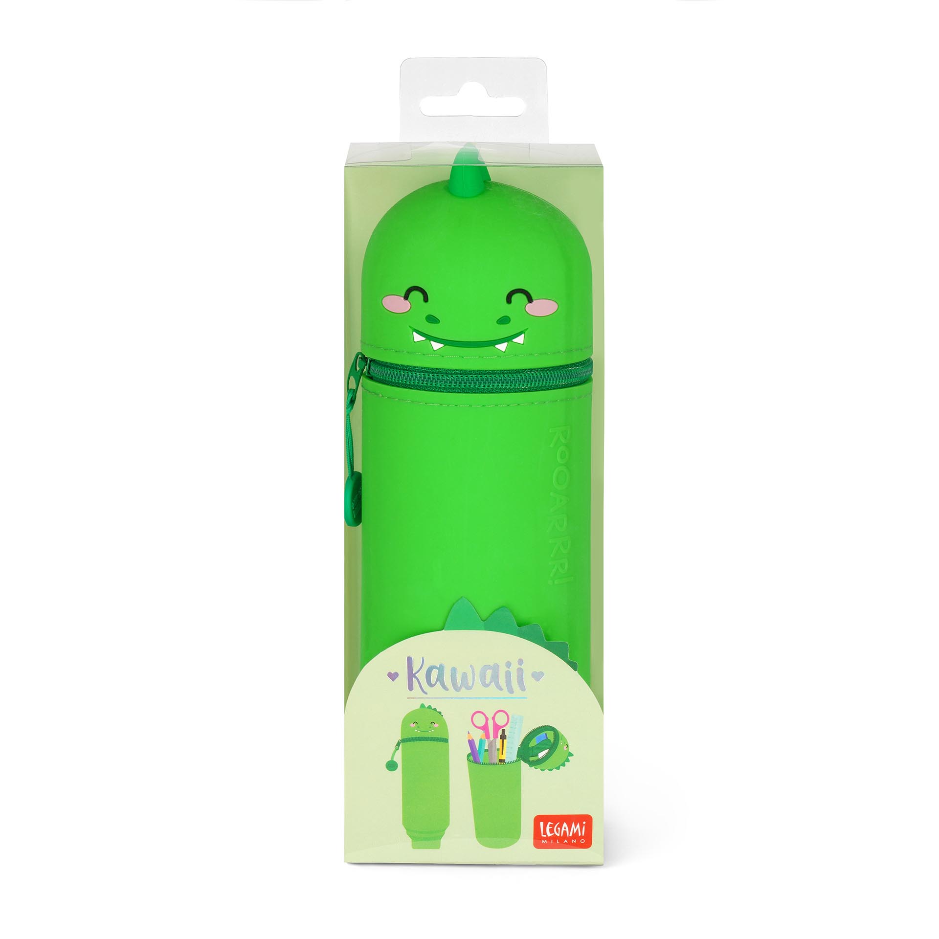 Legami Mäkké silikónové púzdro 2v1 Kawaii Dino