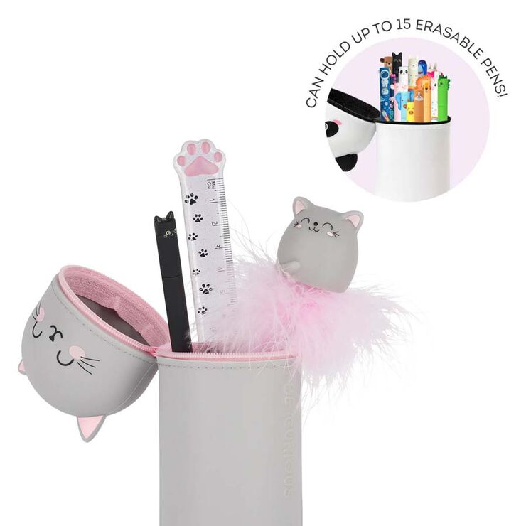 Legami Mäkké silikónové púzdro 2v1 Kawaii Kitty