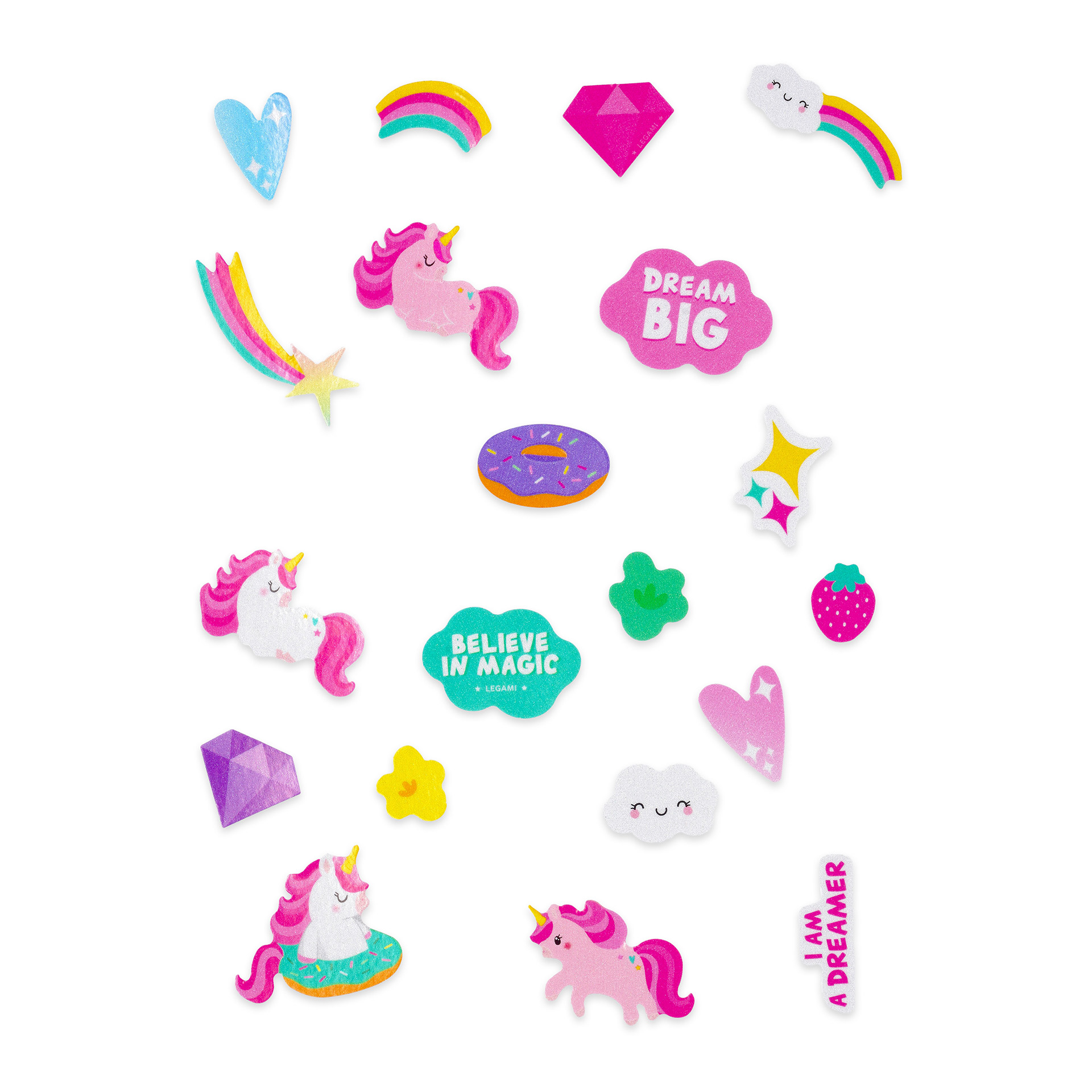 Legami Reflexné nálepky na bicykel Unicorn