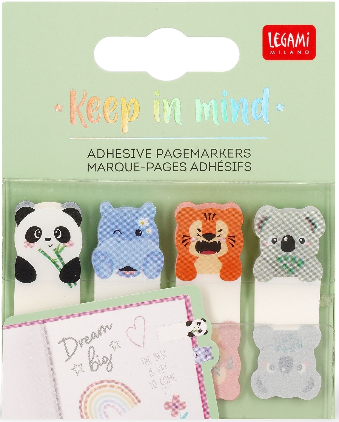Legami Samolepiace štítky Keep in Mind Cute Animals EXTRAORDINARY STATIONERY