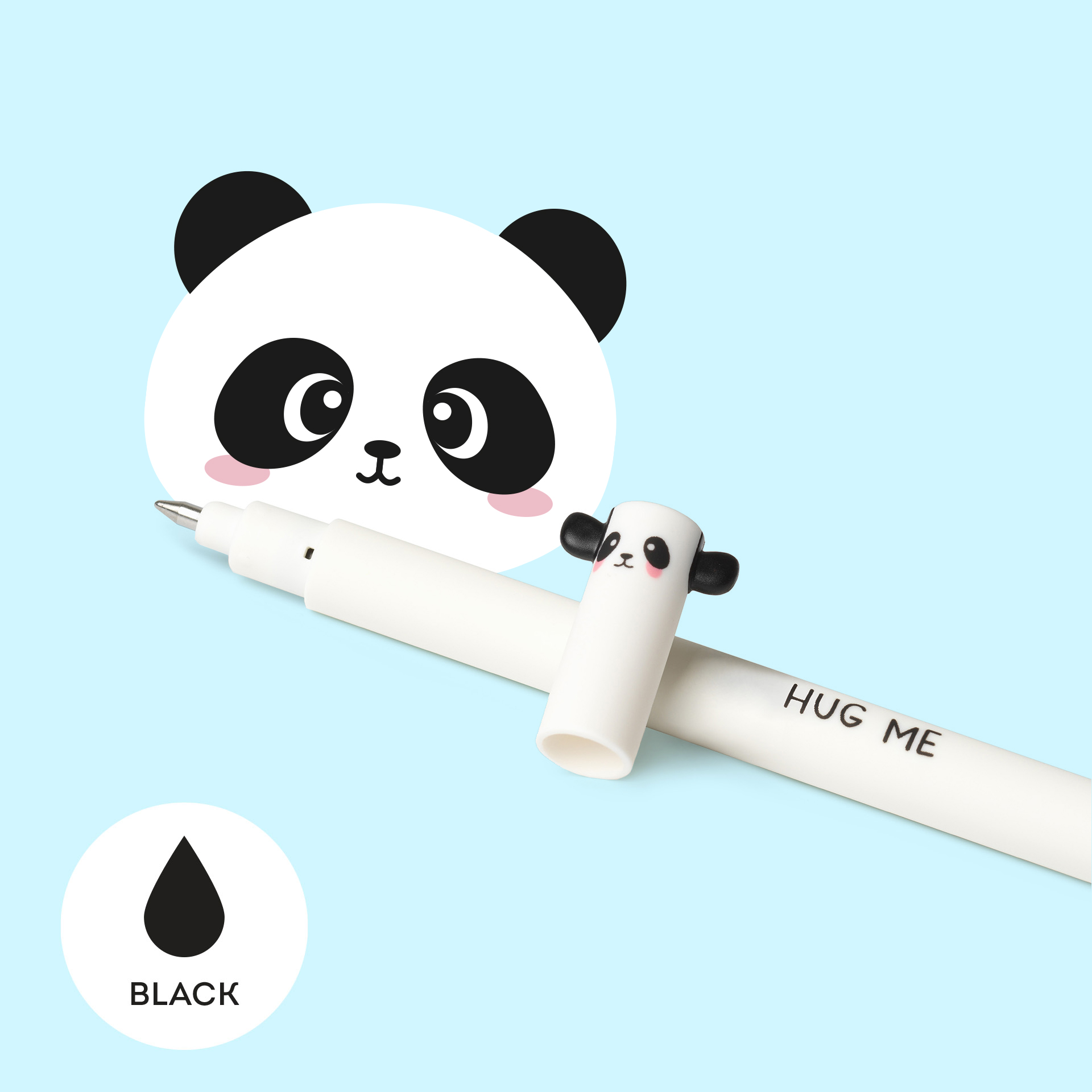 Legami Gumovacie pero Panda čierne