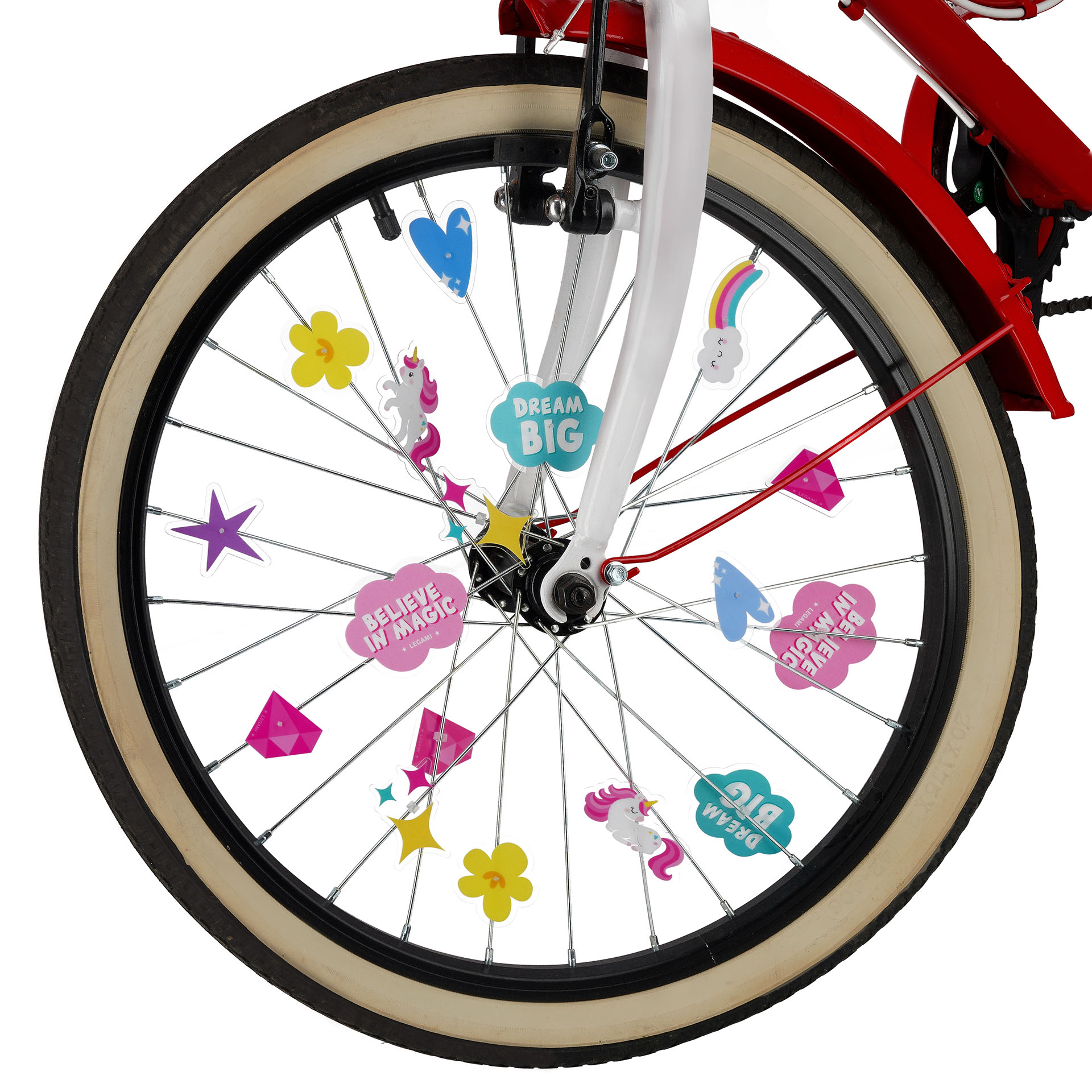 Legami Dekorácie na bicykel Unicorn sada 30 ks