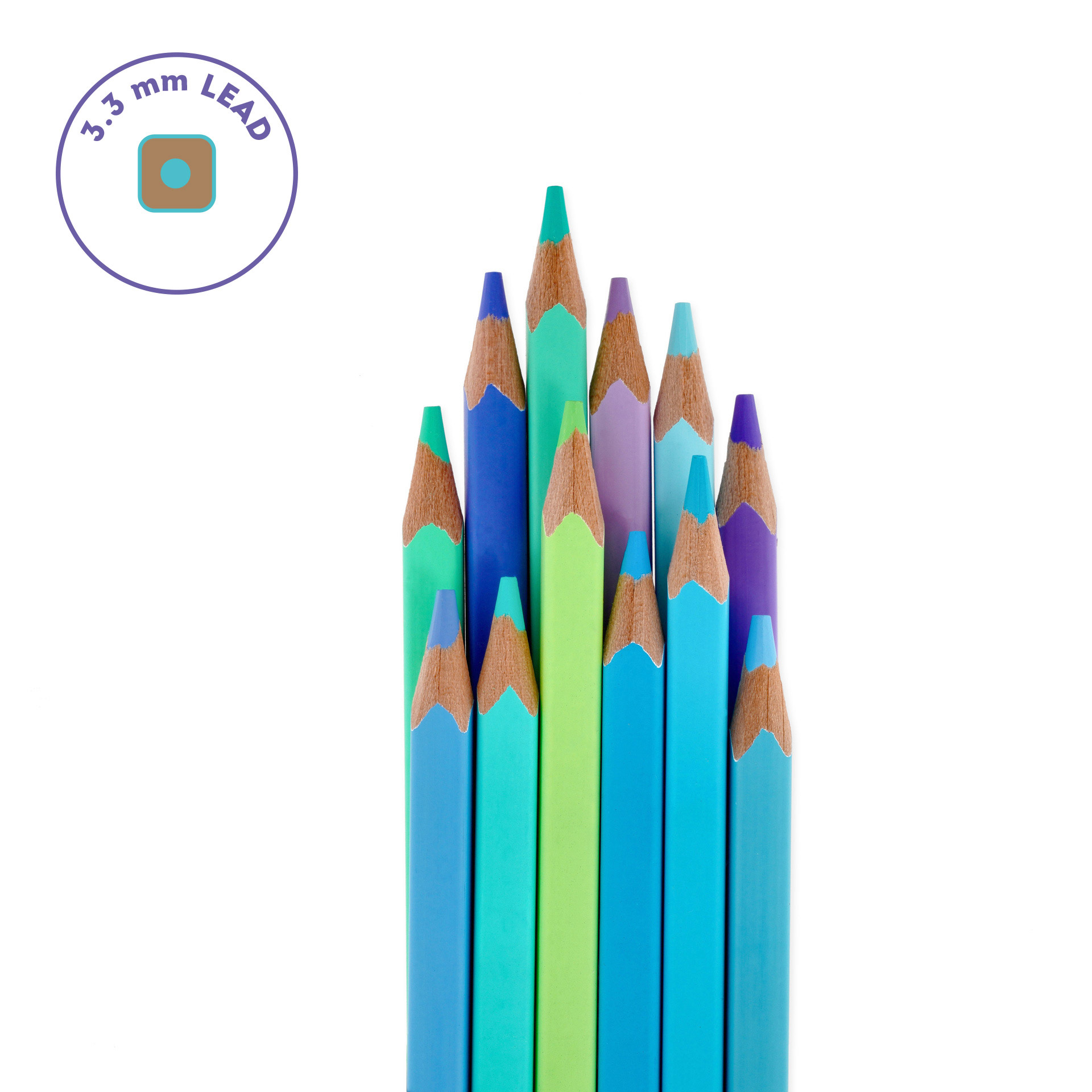 Legami Sada farbičiek Live Colourfully tyrkysová 12 ks