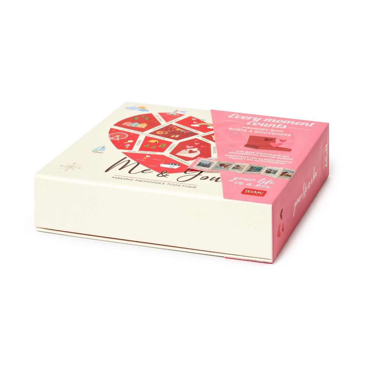 Legami Spomienkový box Every Moment Counts Heart