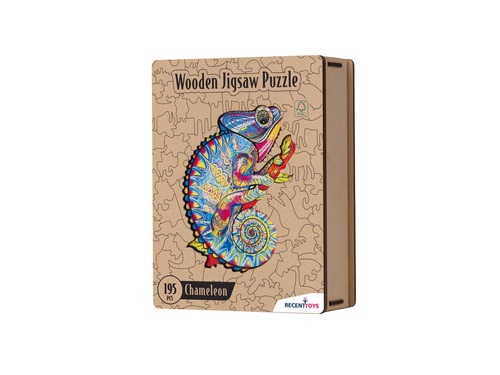 RECENTTOYS Drevené puzzle - Chameleón