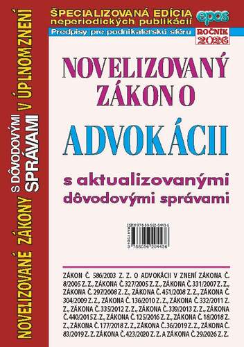Novelizovaný zákon o advokácii 7/2026